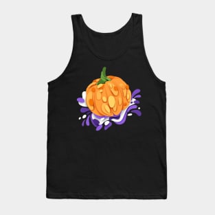 Ornate Pumpkins with Abstract Stains Tank Top